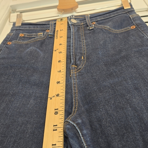 GAP True Skinny High Rise Jeans Women 25 Dark Wash Blue Stretch Denim Y2K Preppy - Picture 10 of 12